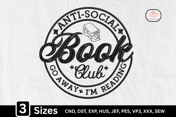 Anti-Social Book Club: Sweatshirt Embroidery Review