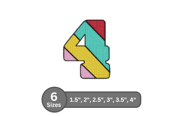 Candy Stripe Number -4: Embroidery Design Review
