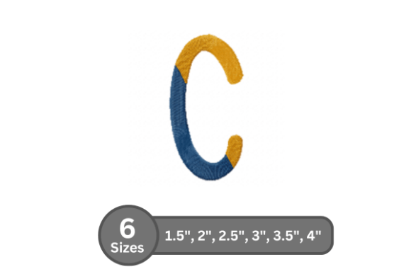 Chalk Split Alphabet - C: Embroidery Review