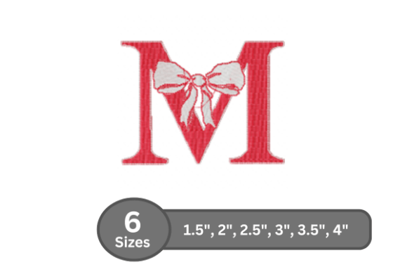 Cherry Knot Alphabet - M: A Stylish Monogram Design
