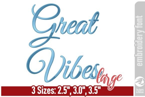 Great Vibes Font - Large: Holiday Embroidery Review
