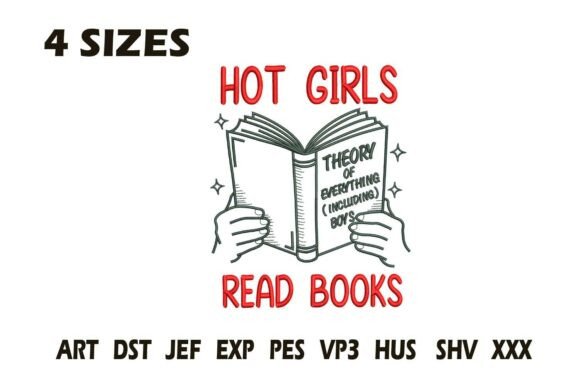 Hot Girls Read Books: An Embroidery Design Review