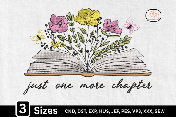 Just One More Chapter Floral Open Book Review