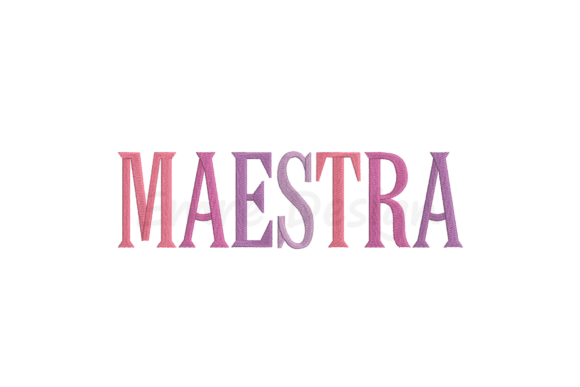Maestra Embroidery Design: A Whimsical Touch for Personalized Gifts