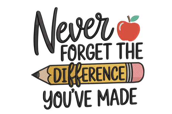 Never Forget Teacher: Pencil Apple Design Review