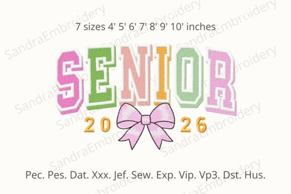 Senior 2026 Graduation Embroidy Review