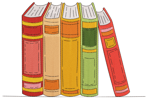Stacked Books: A Holiday Embroidery Design Review