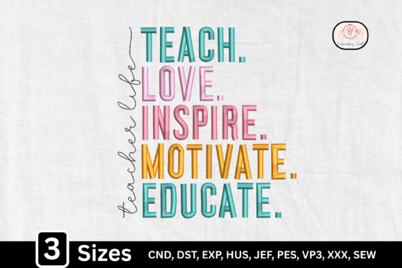 Teach Love Inspire: Embroidery Design Review